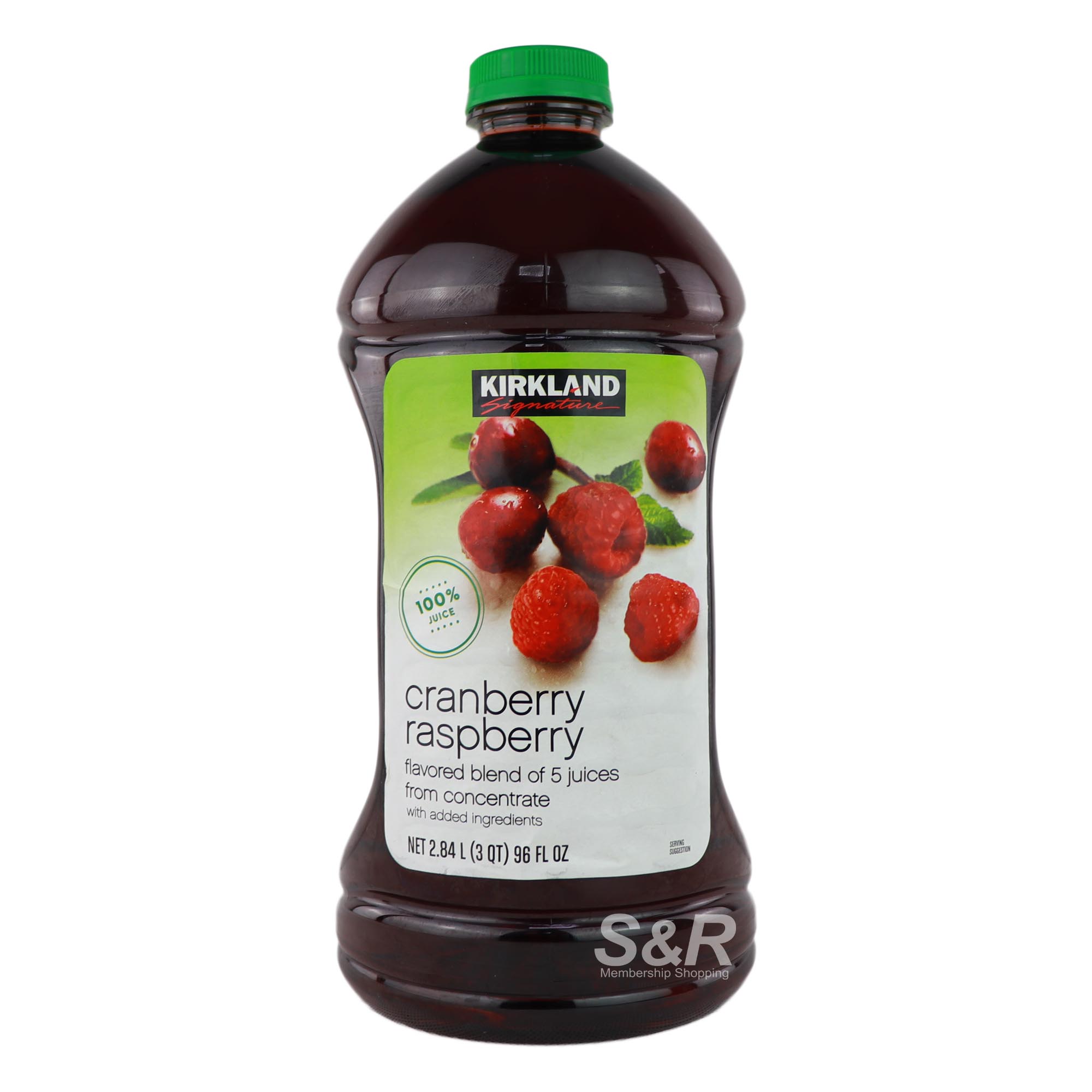 Kirkland Signature Cranberry Raspberry 100 Juice Blend 2.84L